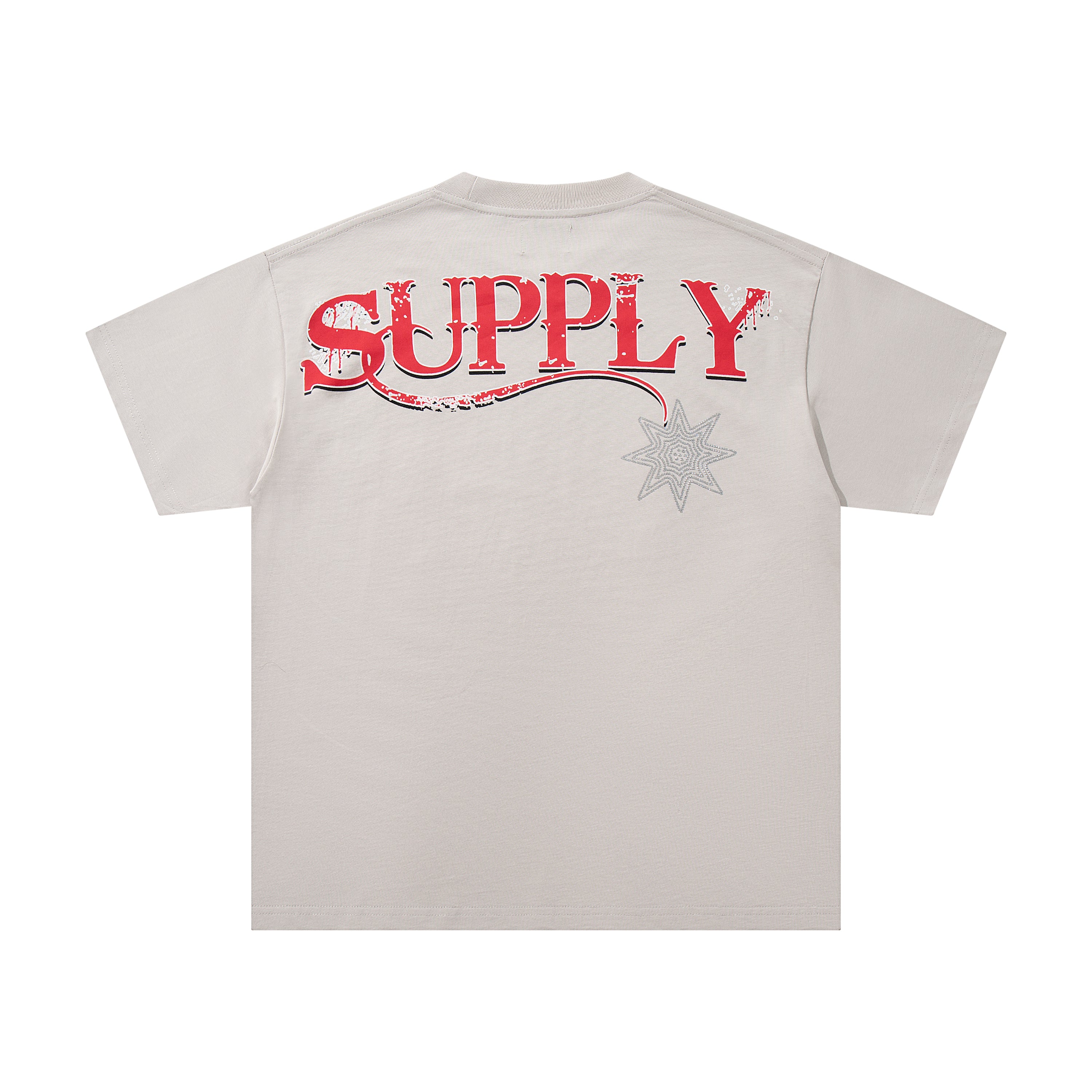 SUPPLY The Last Frontier Skeleton Cowboy Cream Washed Oversized Graphic Tee