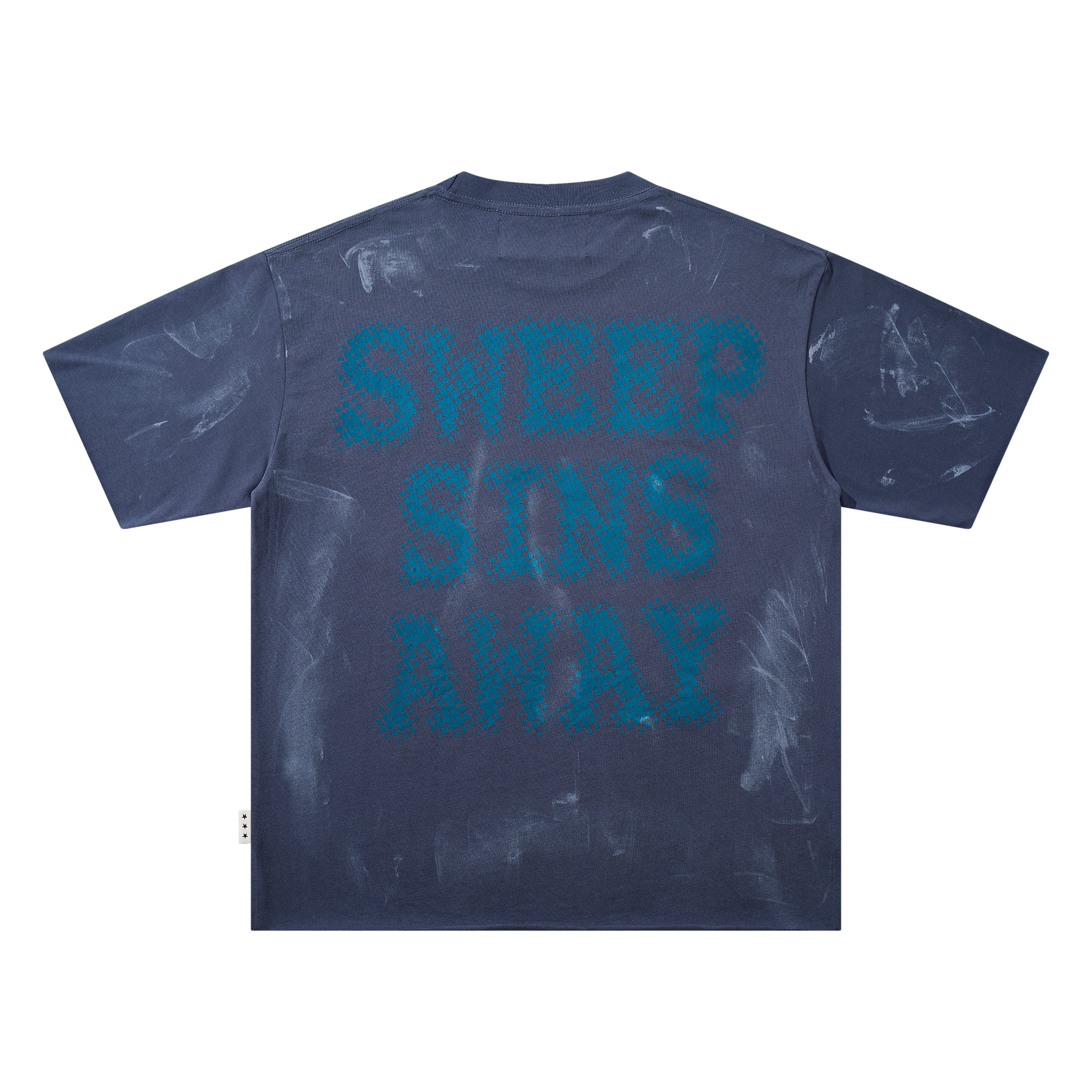 BKYS Carnival Skull Thunder Blue Washed Oversized Graphic T‑Shirt